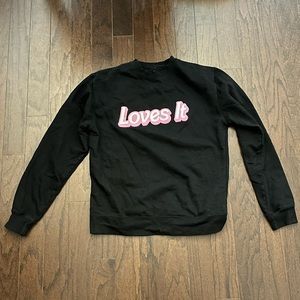 Paris Hilton “Loves It” Crewneck Sweatshirt, size small